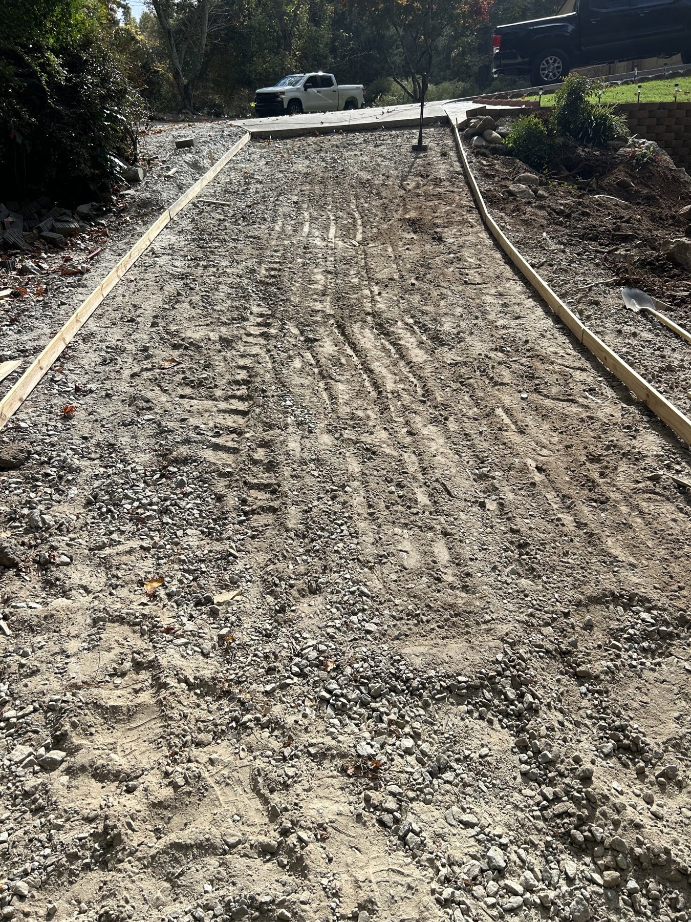 Basement pad replacement before photo 1 showing pad replacement concrete preparation by Colquitt Concrete in Georgia