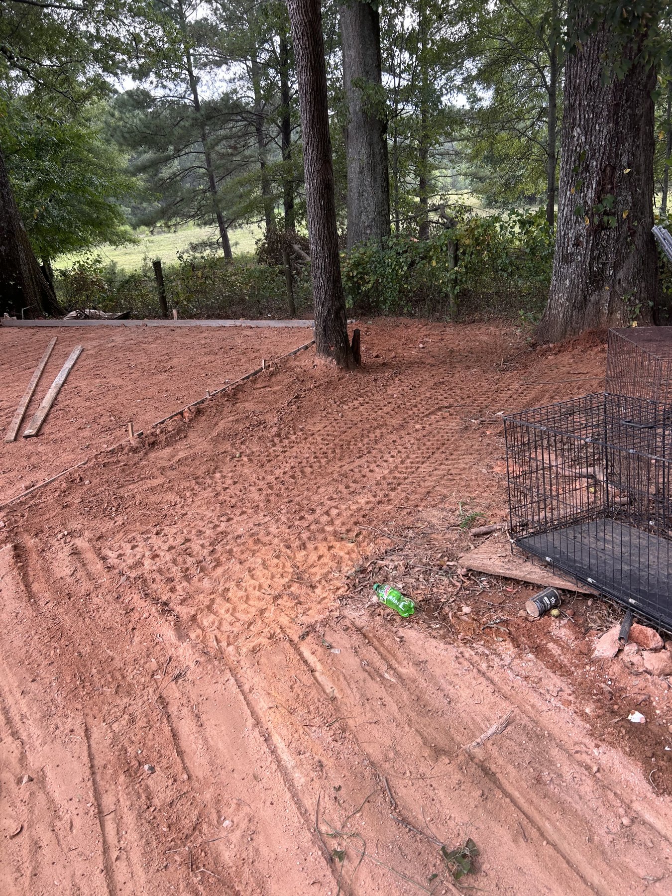 Shop apron and slab before photo 3 showing shop slab concrete preparation by Colquitt Concrete in Georgia